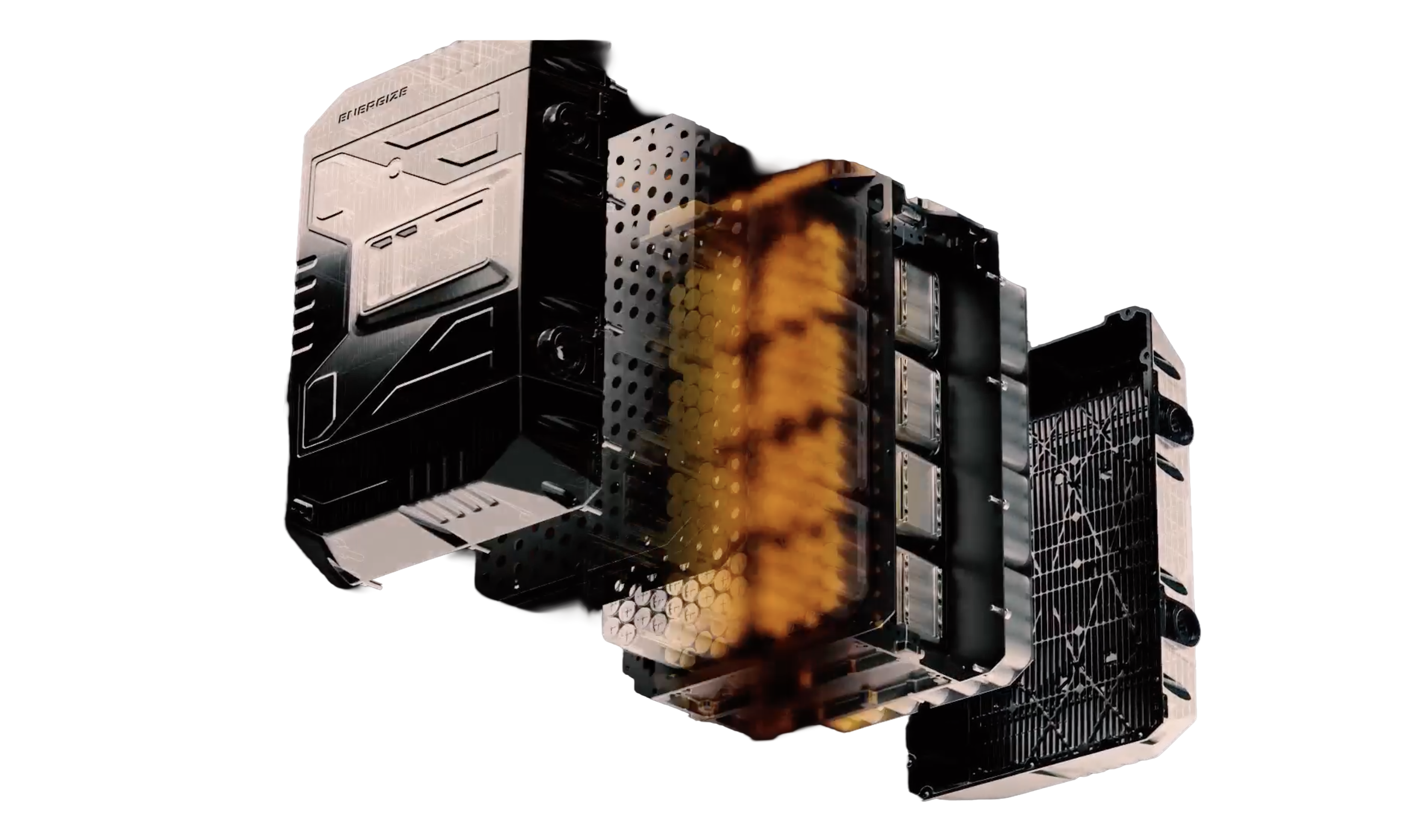 SRB-11 battery pack exploded view